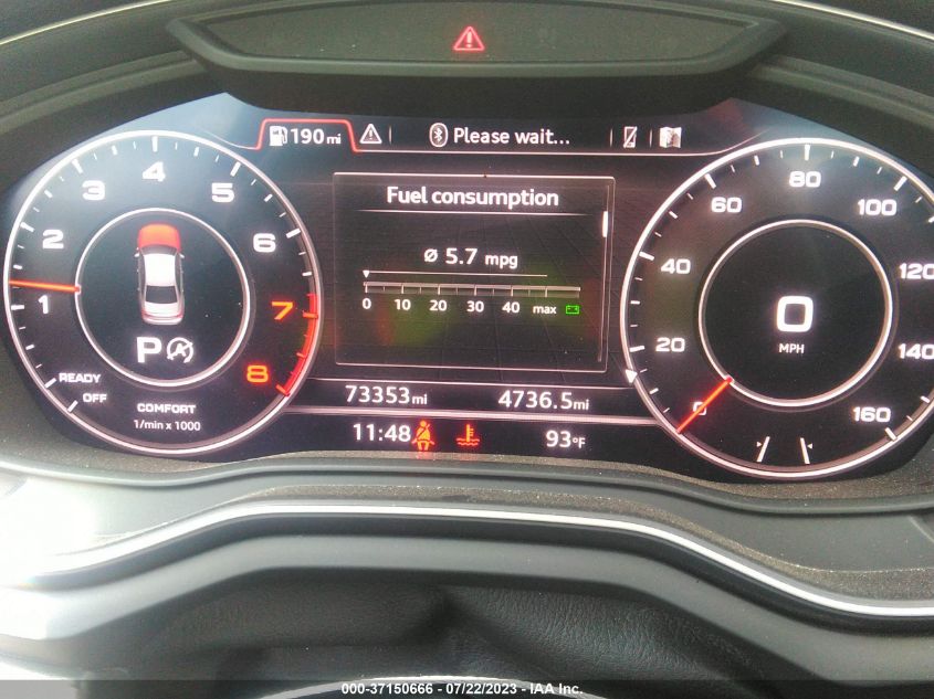 2017 AUDI A4 PREMIUM PLUS - WAUENAF47HN044676