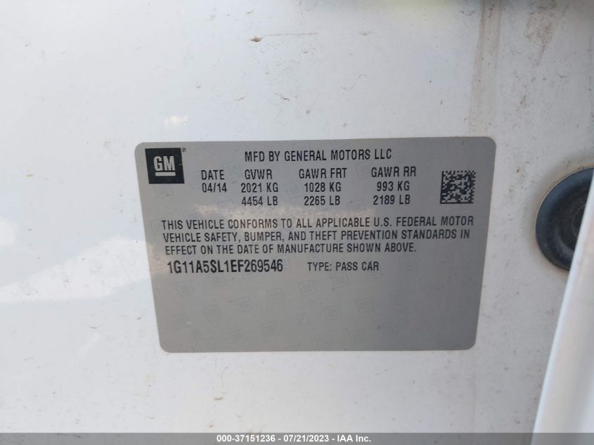 2014 CHEVROLET MALIBU LS - 1G11A5SL1EF269546