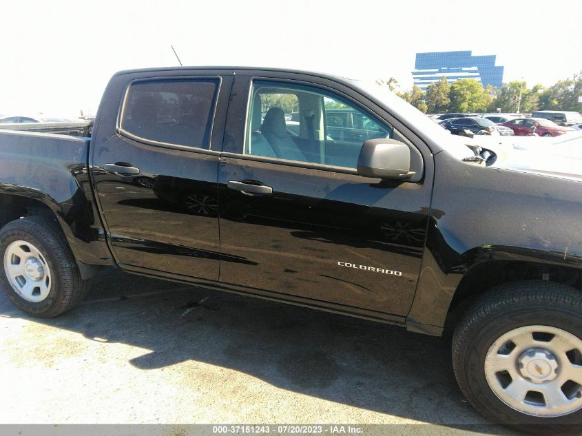 2022 CHEVROLET COLORADO 2WD WORK TRUCK - 1GCGSBEA7N1295721