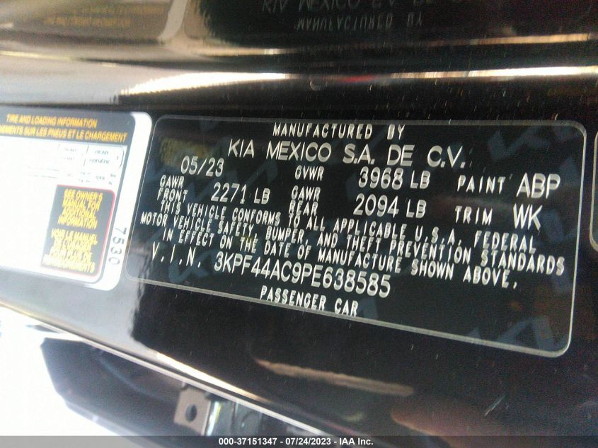 2023 KIA FORTE GT - 3KPF44AC9PE638565