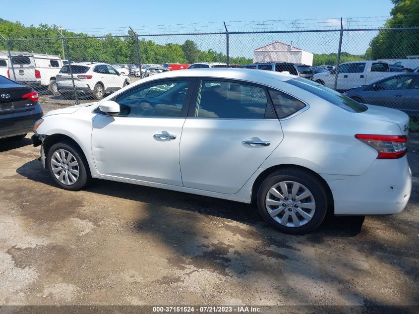2015 NISSAN SENTRA SR/SL/S/SV/FE+ S - 3N1AB7AP1FY214418