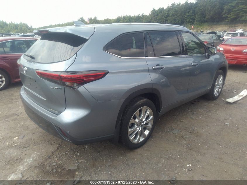 2022 TOYOTA HIGHLANDER HYBRID LIMITED - 5TDXBRCH6NS077426