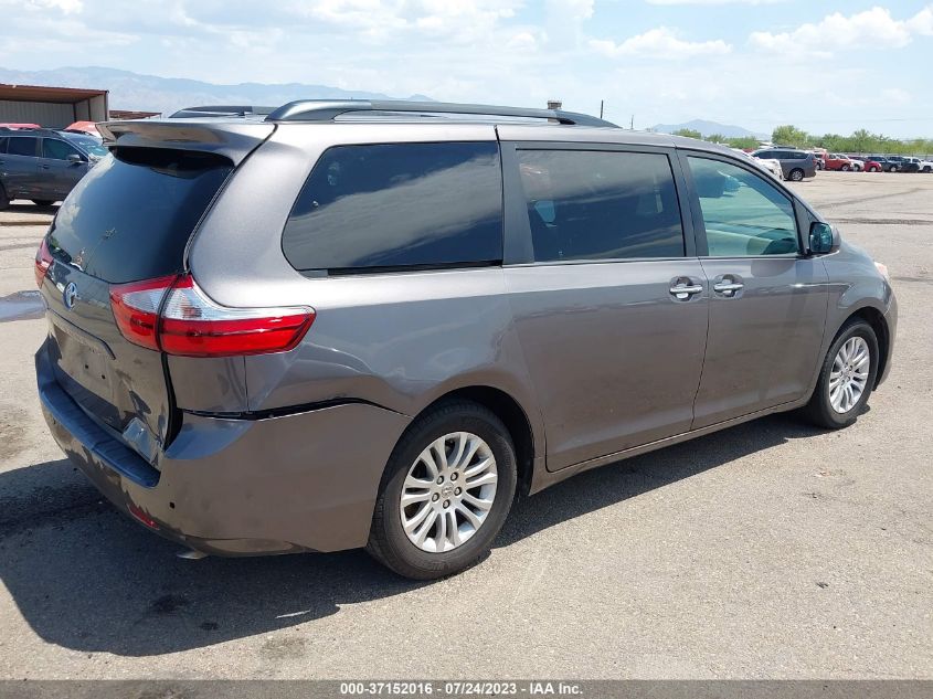 2015 TOYOTA SIENNA XLE/XLE AAS/LTD - 5TDYK3DC1FS662789