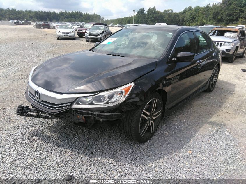 2017 HONDA ACCORD SEDAN SPORT SE - 1HGCR2F12HA220195