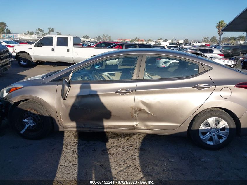 2016 HYUNDAI ELANTRA SE/SPORT/LIMITED - 5NPDH4AE2GH723793