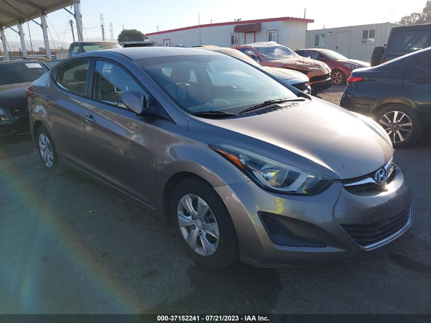 2016 HYUNDAI ELANTRA SE/SPORT/LIMITED - 5NPDH4AE2GH723793