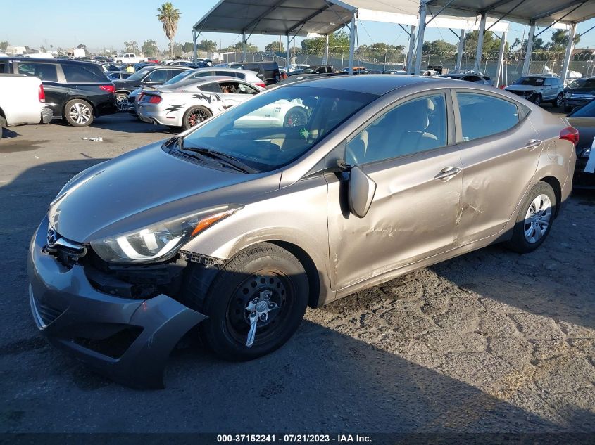 2016 HYUNDAI ELANTRA SE/SPORT/LIMITED - 5NPDH4AE2GH723793