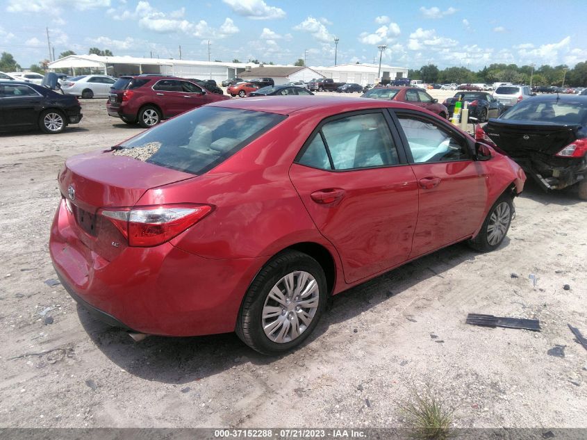 2015 TOYOTA COROLLA L/LE/S/S PLUS/LE PLUS - 2T1BURHE2FC375453