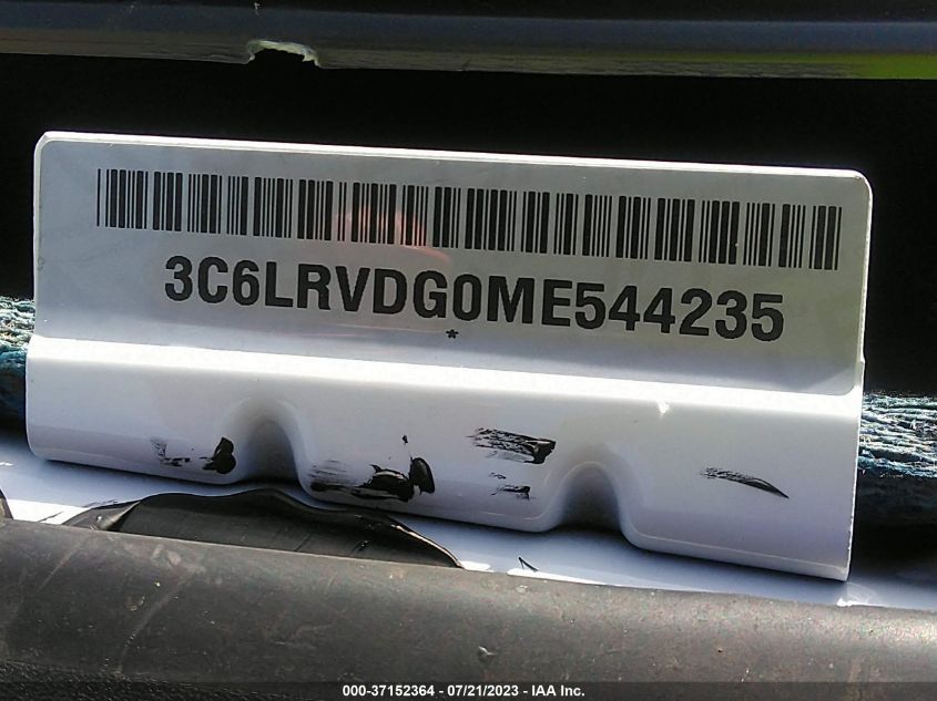 2021 RAM PROMASTER CARGO VAN - 3C6LRVDG0ME544235