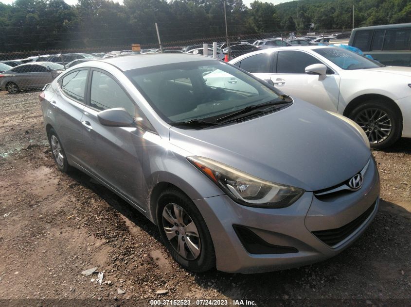 2016 HYUNDAI ELANTRA SE - 5NPDH4AE3GH740537