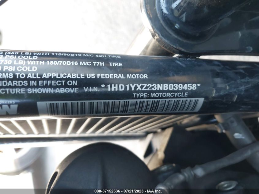 2022 HARLEY-DAVIDSON FLXRST 1HD1YXZ23NB039458