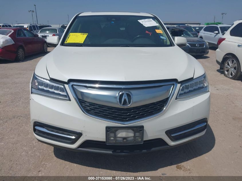 2016 ACURA MDX W/TECH/ENTERTAINMENT/W - 5FRYD4H61GB028441