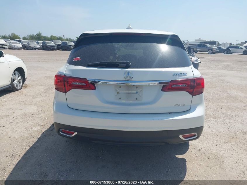 2016 ACURA MDX W/TECH/ENTERTAINMENT/W - 5FRYD4H61GB028441