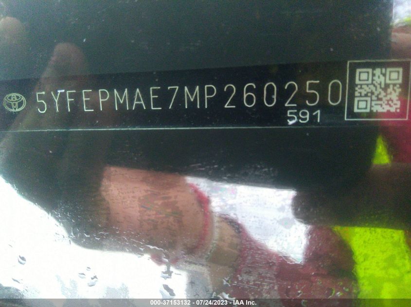 2021 TOYOTA COROLLA LE - 5YFEPMAE7MP260250