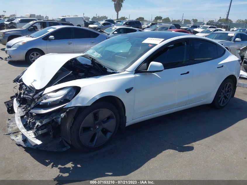 2022 TESLA MODEL 3 - 5YJ3E1EA0NF156988