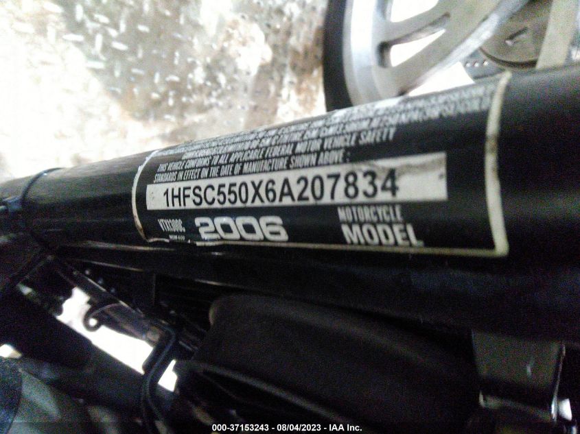 2006 HONDA VTX1300 C 1HFSC550X6A207834