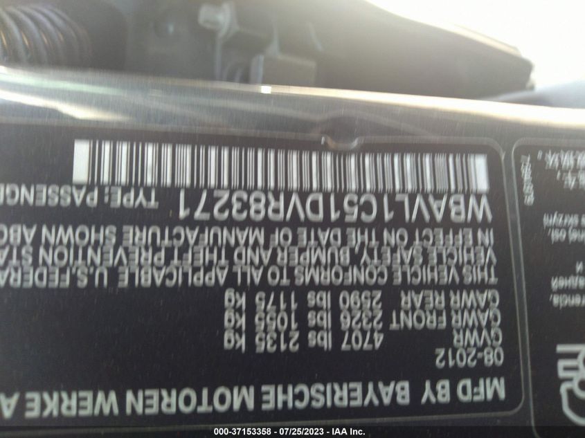 2013 BMW X1 XDRIVE28I - WBAVL1C51DVR83271