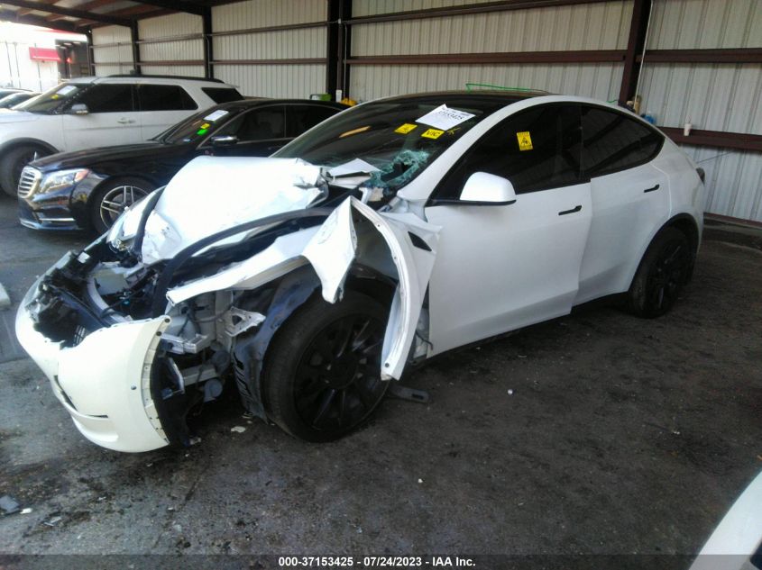 2022 TESLA MODEL Y - 7SAYGAEE4NF308261