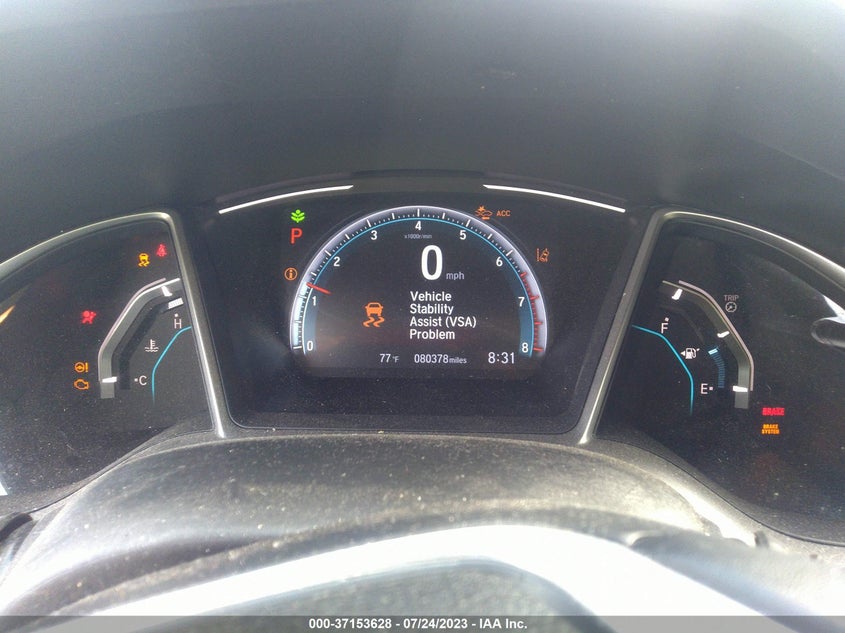 VIN JHMFC1F74KX001415 2019 HONDA CIVIC SEDAN EX-L