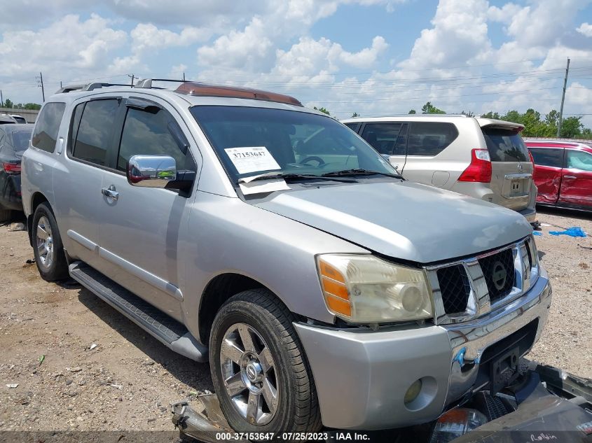 VIN 5N1BA08A57N722107 NISSAN ARMADA 2007 historia del auto