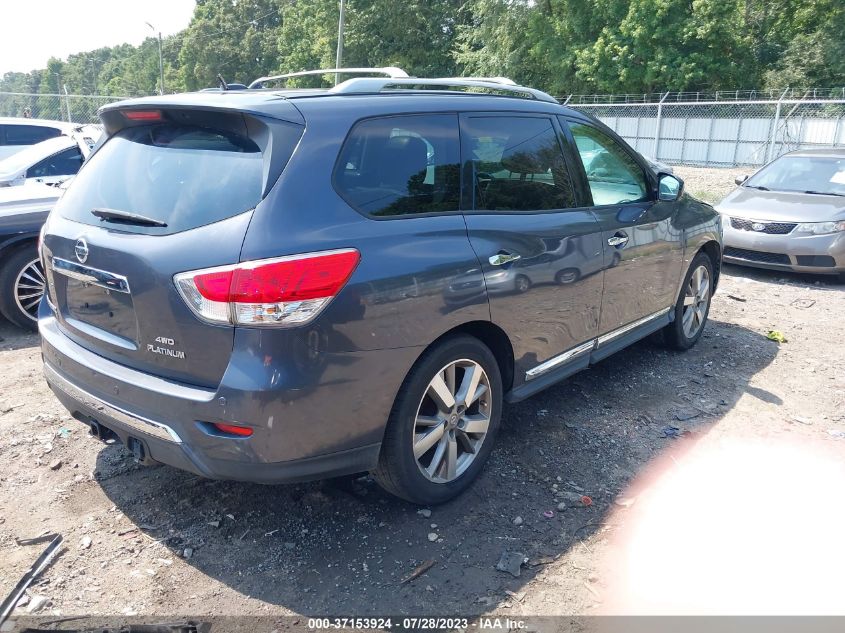 2013 NISSAN PATHFINDER PLATINUM - 5N1AR2MM8DC674299