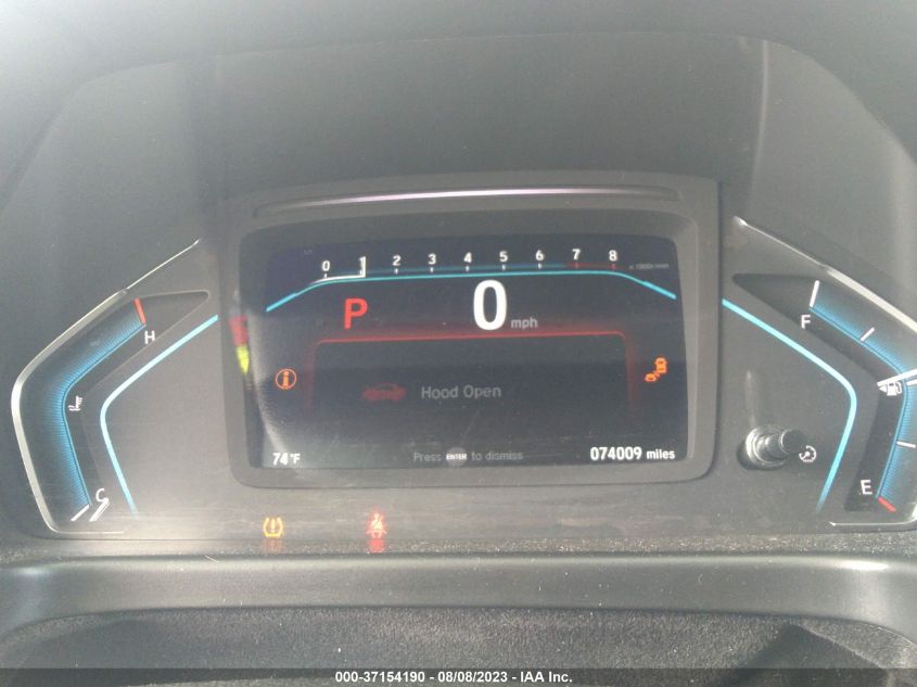 2019 HONDA ODYSSEY EX-L - 5FNRL6H7XKB100856