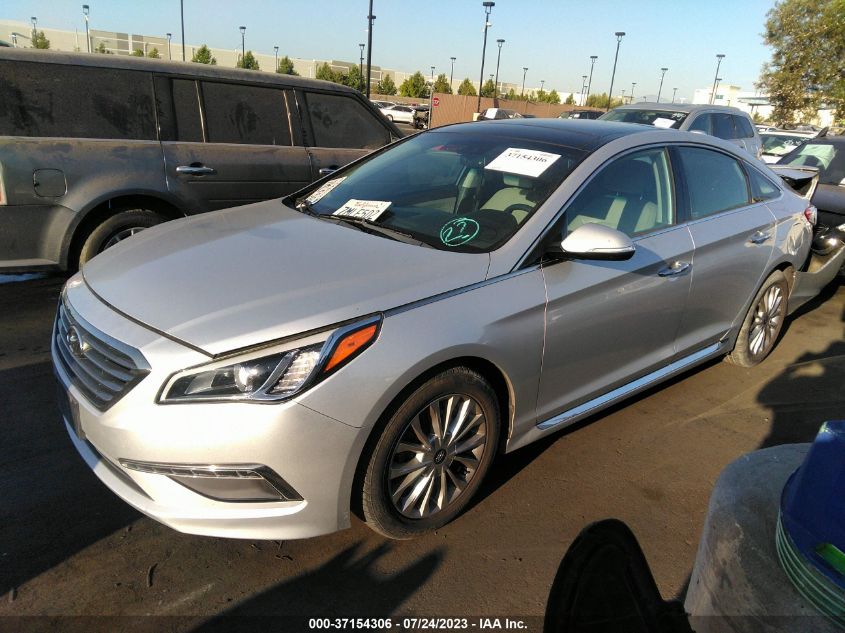 2015 HYUNDAI SONATA 2.4L LIMITED - 5NPE34AF9FH029659