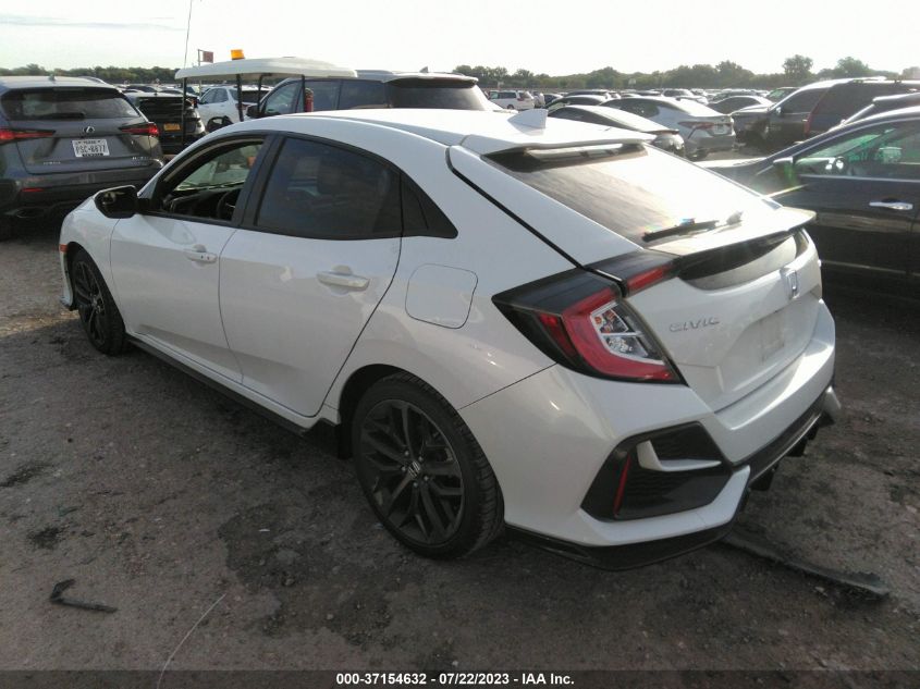 2021 HONDA CIVIC HATCHBACK SPORT - SHHFK7H40MU211015
