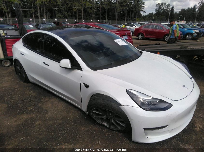 2021 TESLA MODEL 3 - 5YJ3E1EA2MF963544