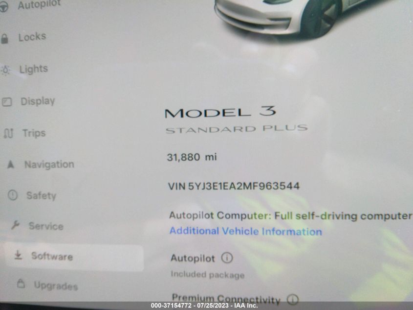 2021 TESLA MODEL 3 - 5YJ3E1EA2MF963544
