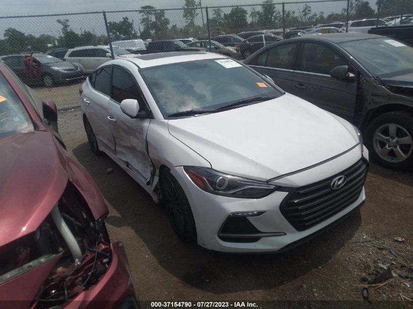 2018 HYUNDAI ELANTRA SPORT - KMHD04LB0JU576666