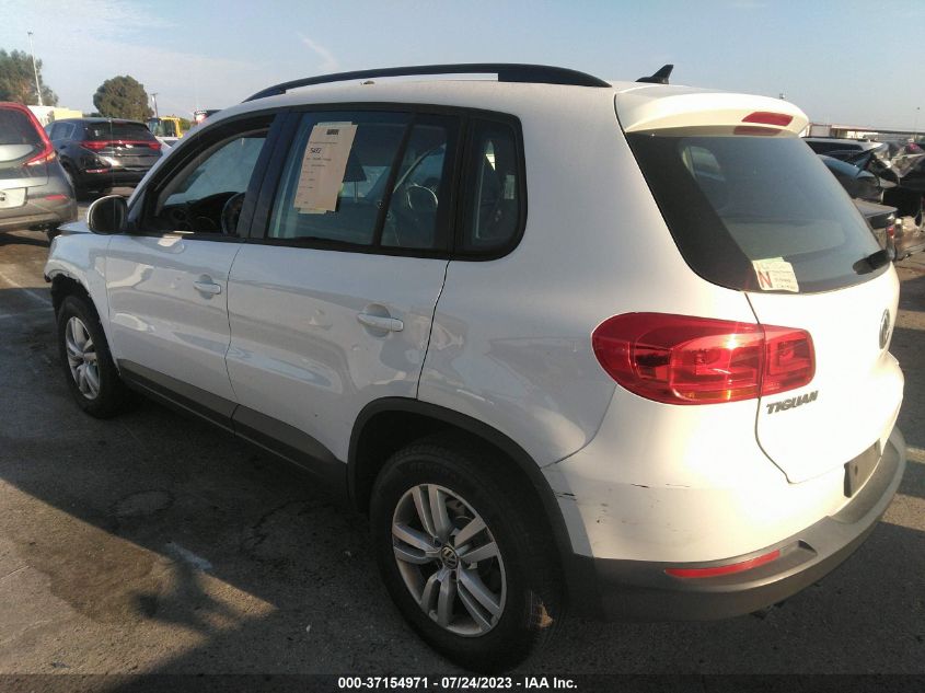 2017 VOLKSWAGEN TIGUAN - WVGAV7AX3HK013184