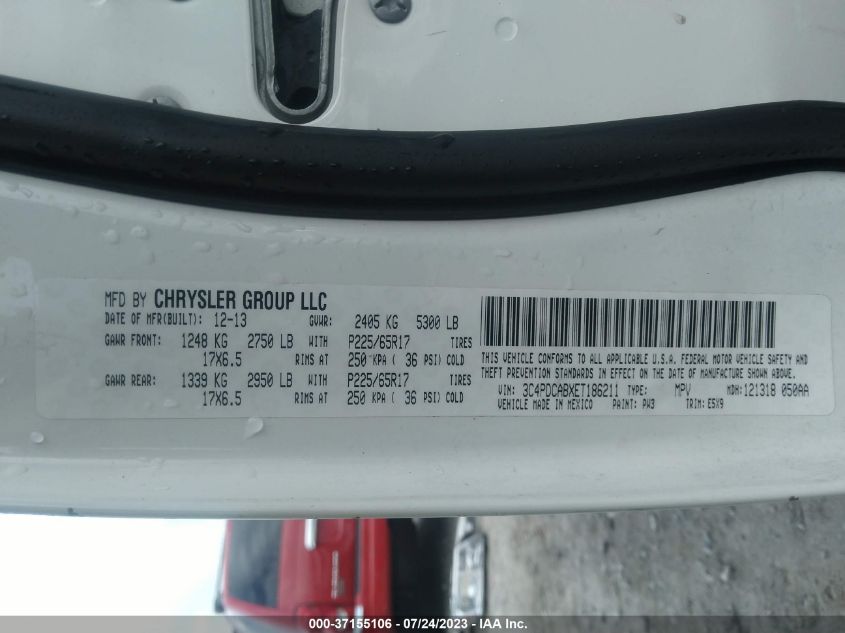 2014 DODGE JOURNEY AMERICAN VALUE PKG - 3C4PDCABXET186211