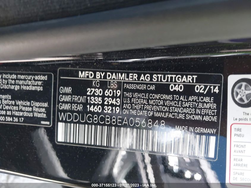 2014 MERCEDES-BENZ S-CLASS S 550 - WDDUG8CB8EA056848