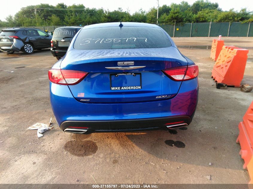 2015 CHRYSLER 200 S - 1C3CCCDG4FN567468