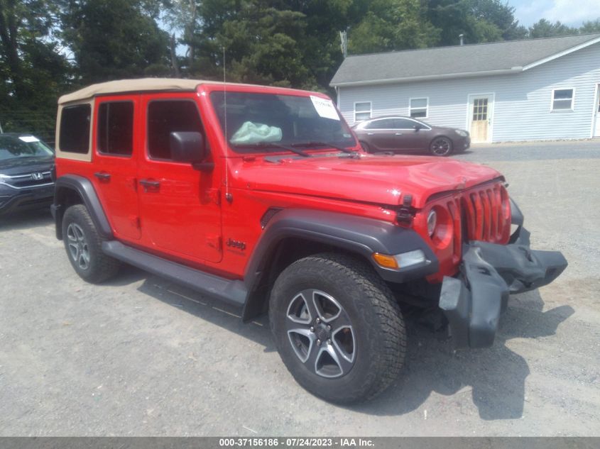2020 JEEP WRANGLER UNLIMITED BLACK AND TAN - 1C4HJXDN3LW163113