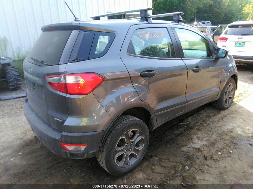 2018 FORD ECOSPORT S - MAJ6P1SL9JC211335