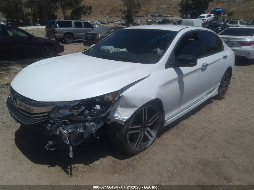 2016 HONDA ACCORD SEDAN SPORT - 1HGCR2F52GA201227