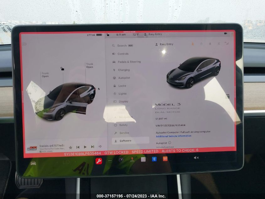 2020 TESLA MODEL 3 - 5YJ3E1EB9LF635464