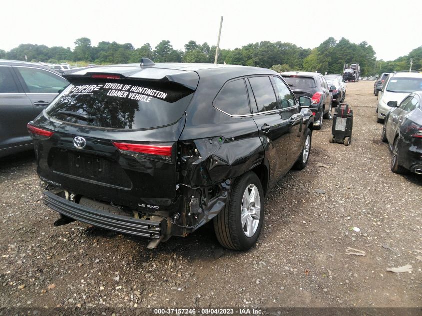 2022 TOYOTA HIGHLANDER LE - 5TDBZRBH6NS570725