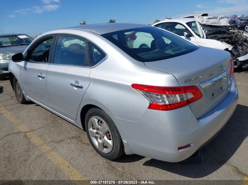 2014 NISSAN SENTRA S/FE+ S/SV/FE+ SV/SR/SL - 3N1AB7APXEY215257