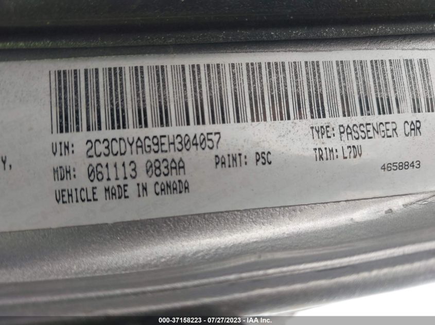 2014 DODGE CHALLENGER SXT - 2C3CDYAG9EH304057
