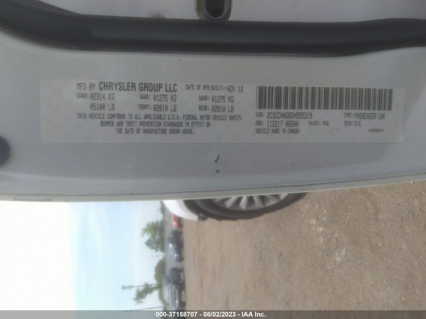 2013 CHRYSLER 300 - 2C3CCAAG8DH595319