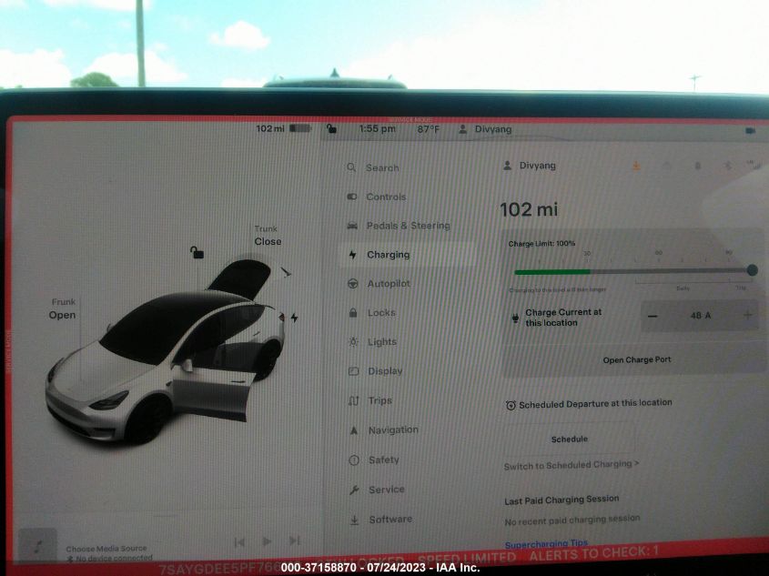 2023 TESLA MODEL Y LONG RANGE - 7SAYGDEE5PF766119