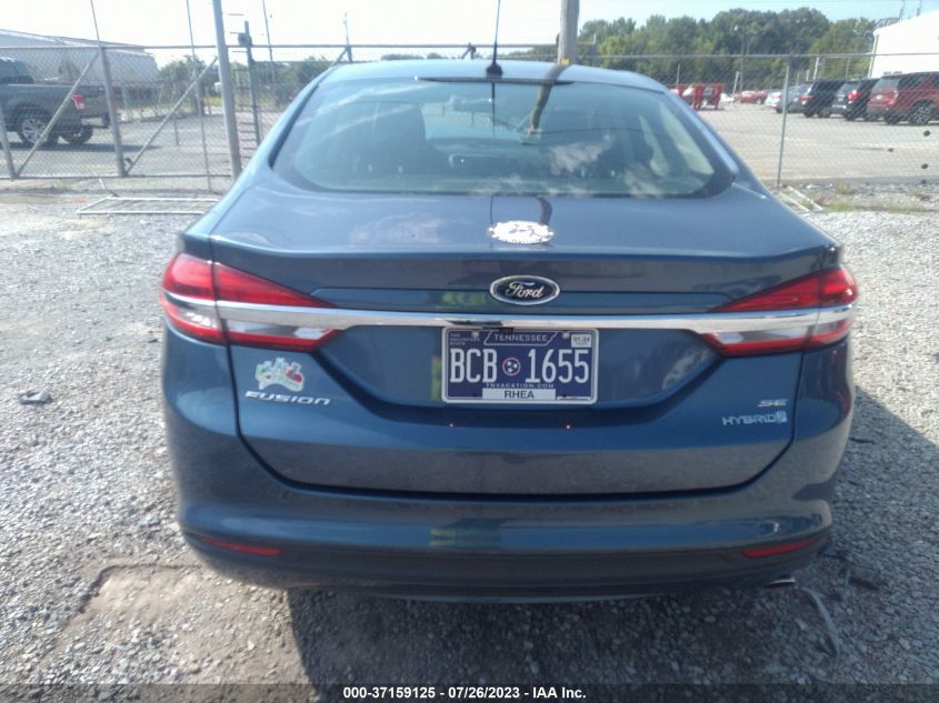 2018 FORD FUSION HYBRID SE - 3FA6P0LU9JR102604
