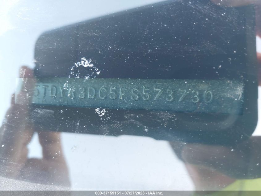 2015 TOYOTA SIENNA XLE/XLE AAS/LTD - 5TDYK3DC5FS573730
