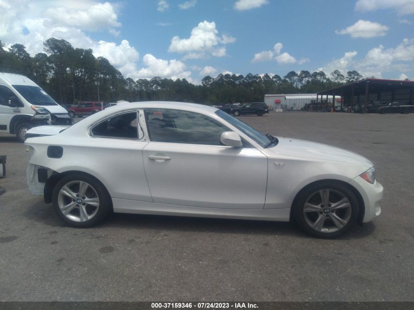 2013 BMW 1 SERIES 128I WBAUP7C54DVP24924
