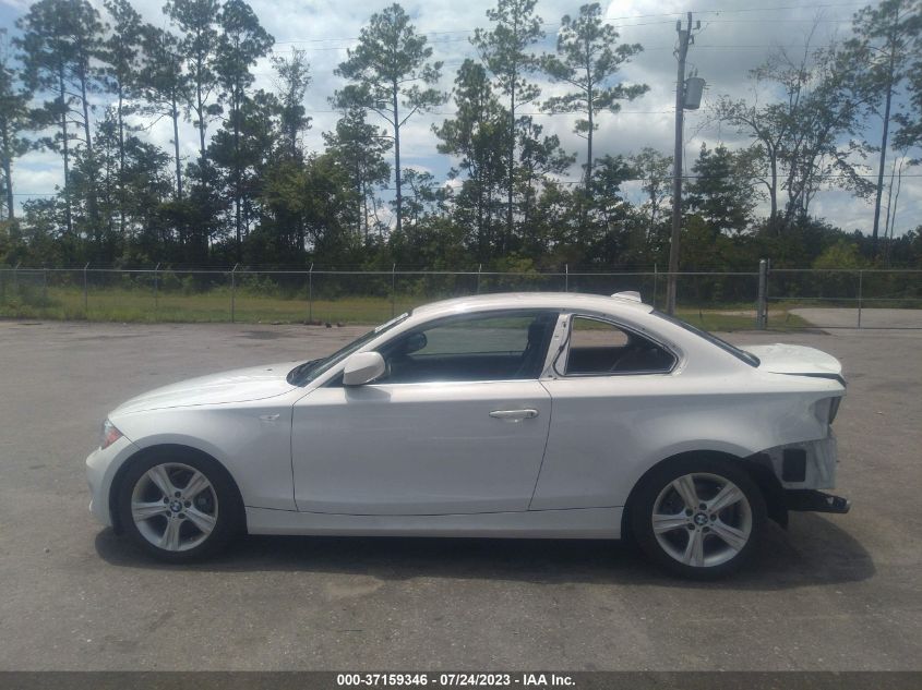 2013 BMW 1 SERIES 128I WBAUP7C54DVP24924
