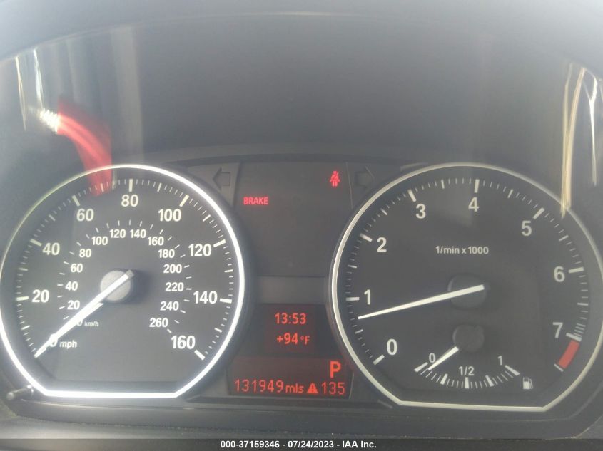 2013 BMW 1 SERIES 128I WBAUP7C54DVP24924