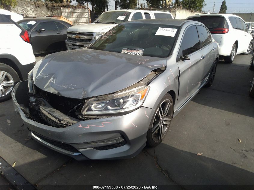 2016 HONDA ACCORD SEDAN SPORT - 1HGCR2F50GA245422